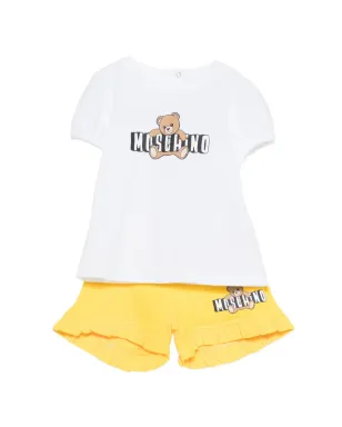 Moschino Kids フリル付きベビーウェア - White - サムネイル1