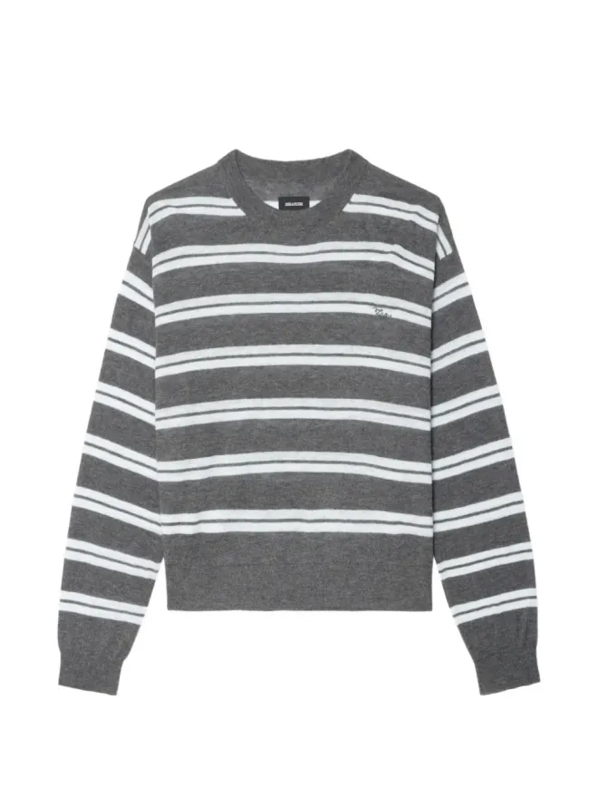 Zadig&Voltaire Zadig&Voltaire ストライプ柄ニットセーターの商品画像