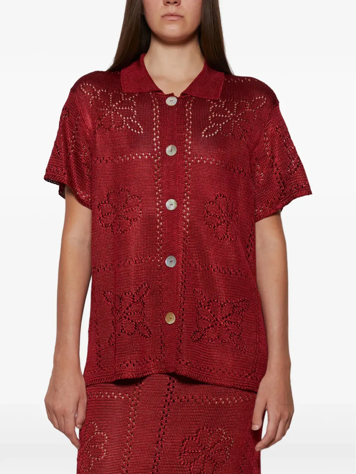 Calle Del Mar 花柄ショートスリーブシャツ - 画像3