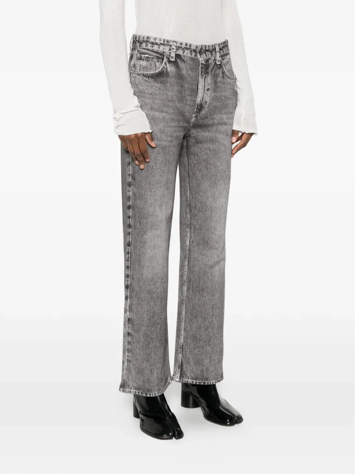 rag & bone レイヴン デニムフレアジーンズ - 画像3