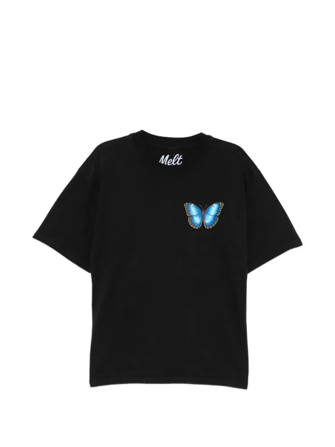 Melt Melt 蝶柄プリントTシャツ - グレーの商品画像