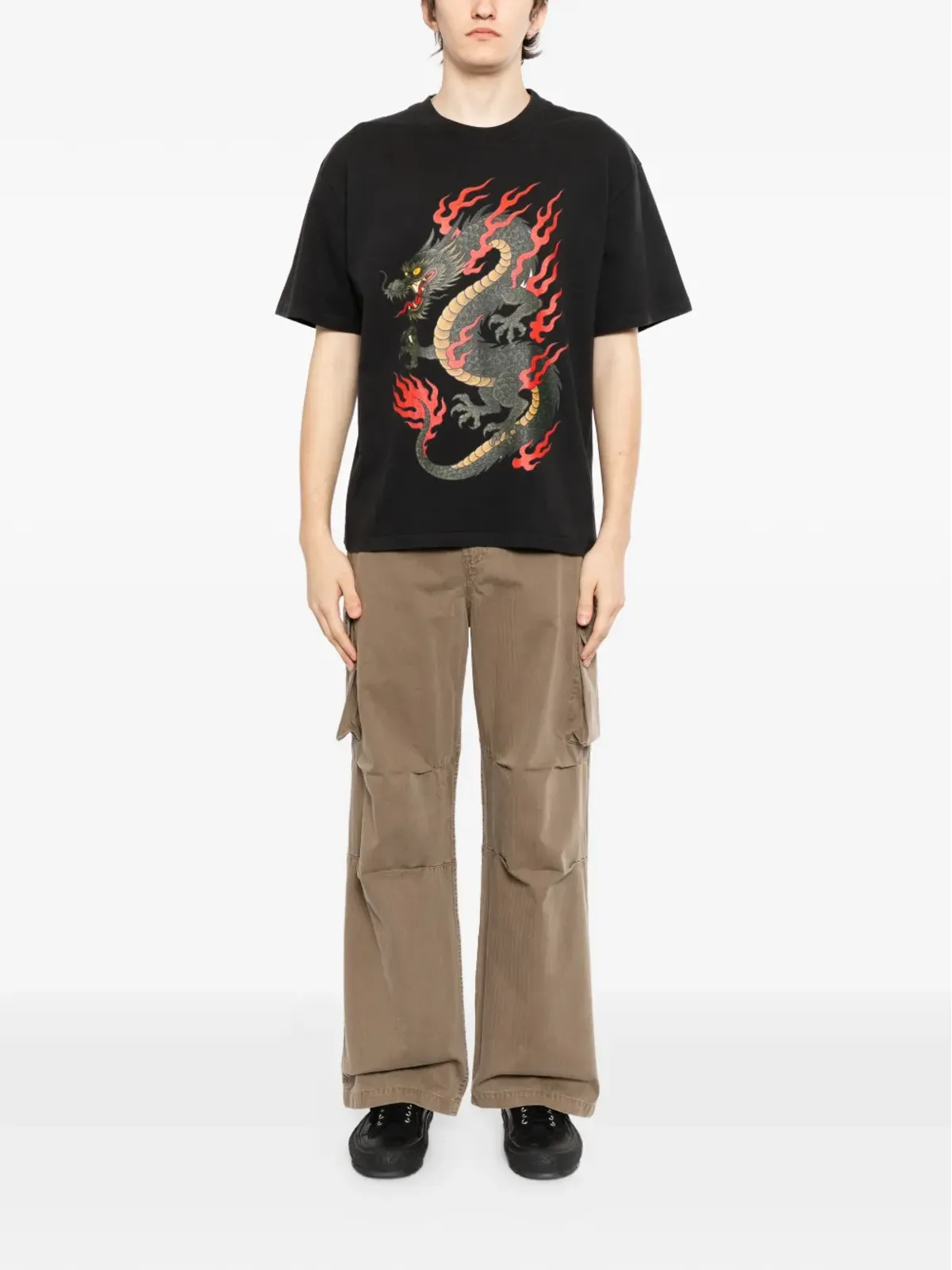 Melt ドラゴンプリント Tシャツ - 画像2