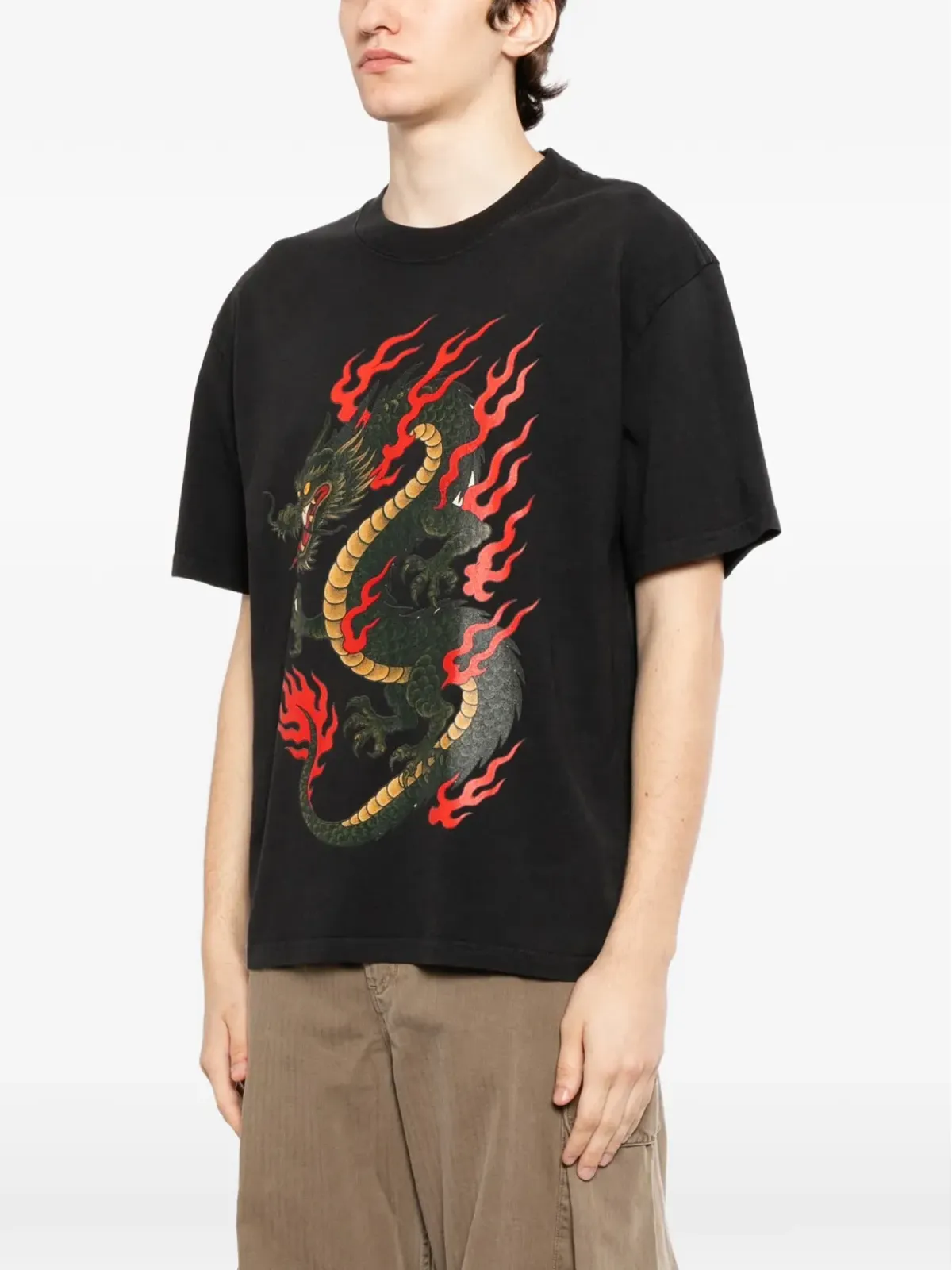 Melt ドラゴンプリント Tシャツ - 画像3