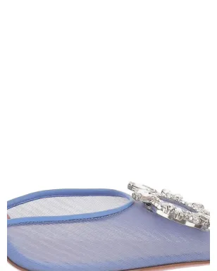 Amina Muaddi Begum pumps - Blue - サムネイル4