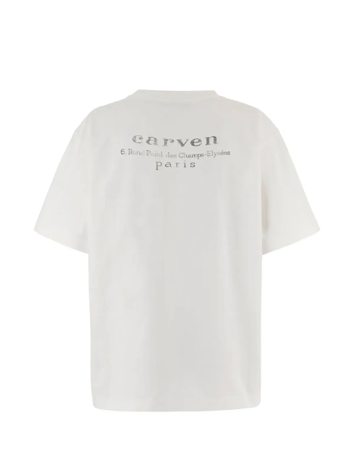 Carven ロゴプリント丸首Tシャツ - 画像2