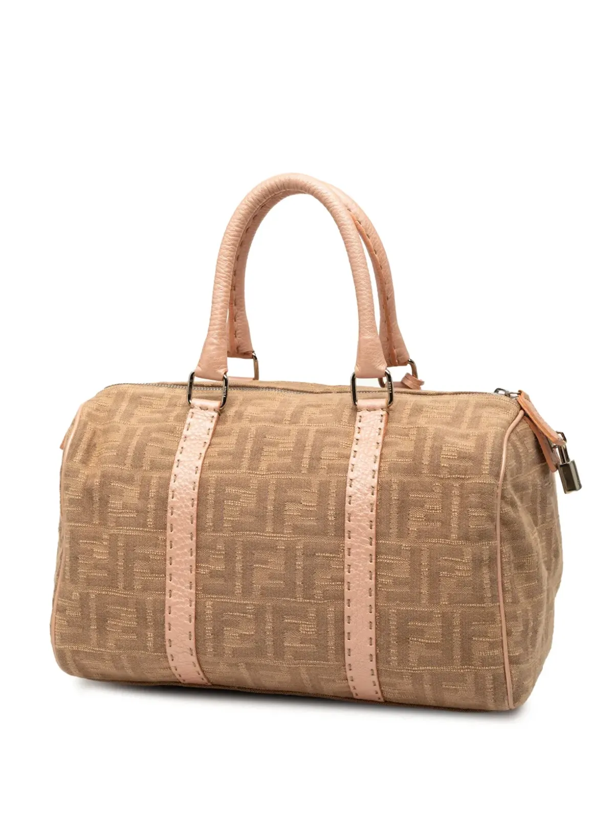 Fendi Pre-Owned Zucca Canvas Selleria ボストンバッグ - 画像3