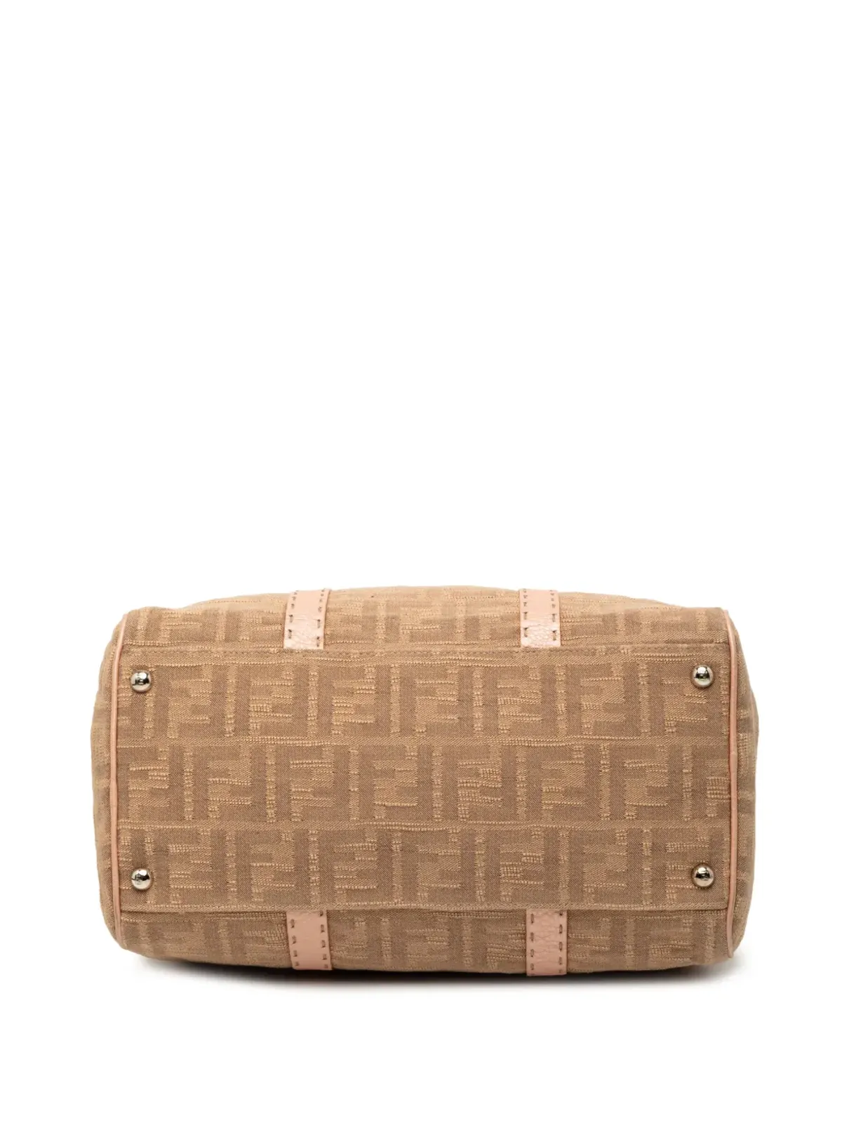 Fendi Pre-Owned Zucca Canvas Selleria ボストンバッグ - 画像4