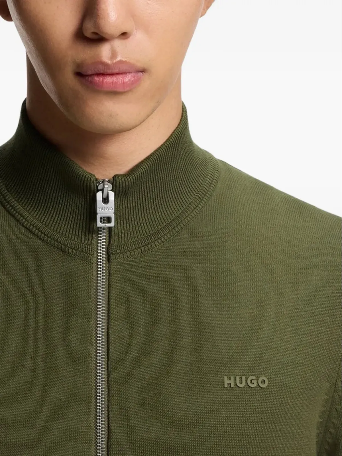 HUGO ジップアップコットンジャケット - 画像4