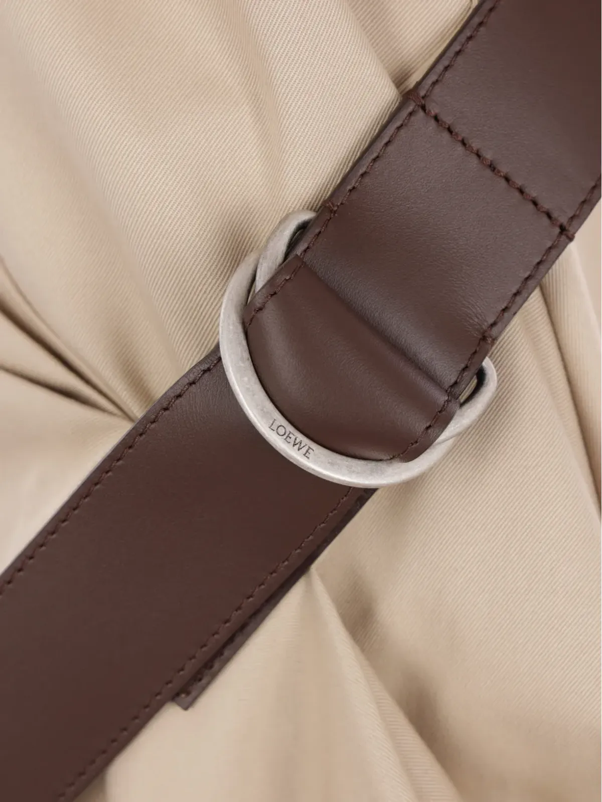 LOEWE ベルト付きドレープドレス - 画像4