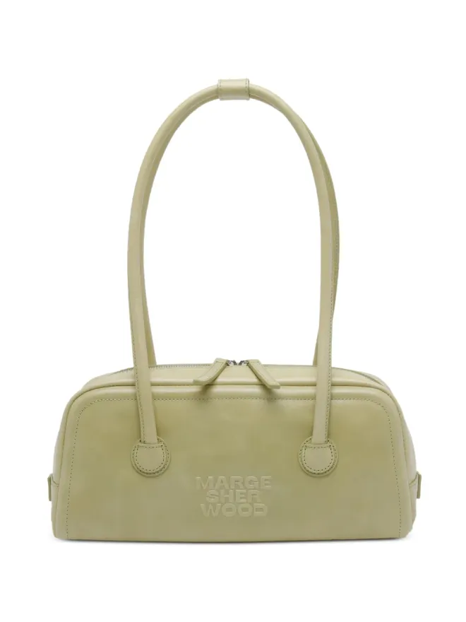 Marge Sherwood Marge Sherwood zip boston leather shoulder bag - Greenの商品画像