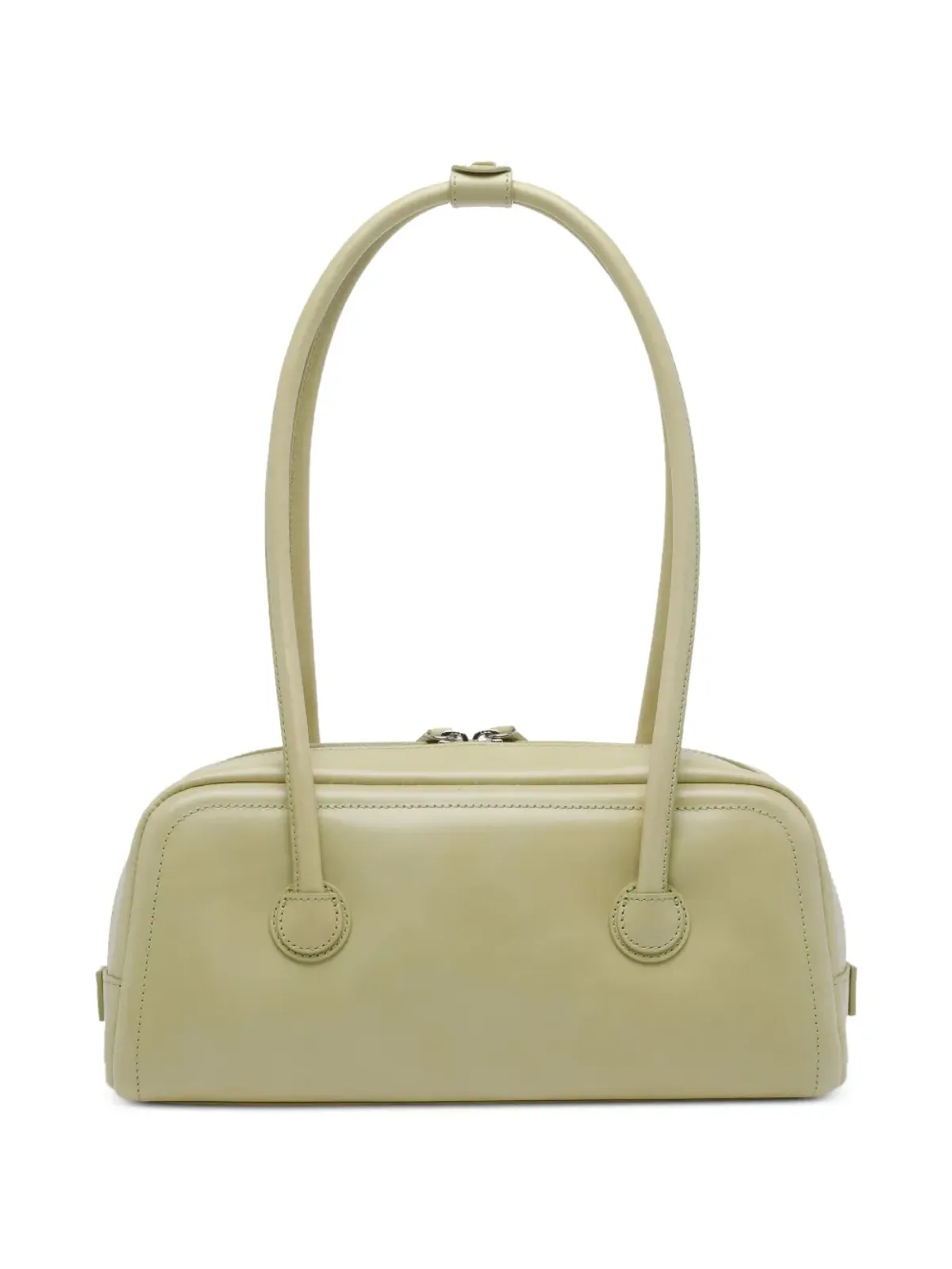 Marge Sherwood zip boston leather shoulder bag - Green - 画像2