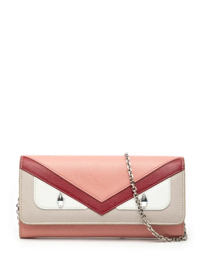 Fendi Pre-Owned Fendi Pre-Owned レザー Monster Wallet With Chain クロスボディバッグの商品画像