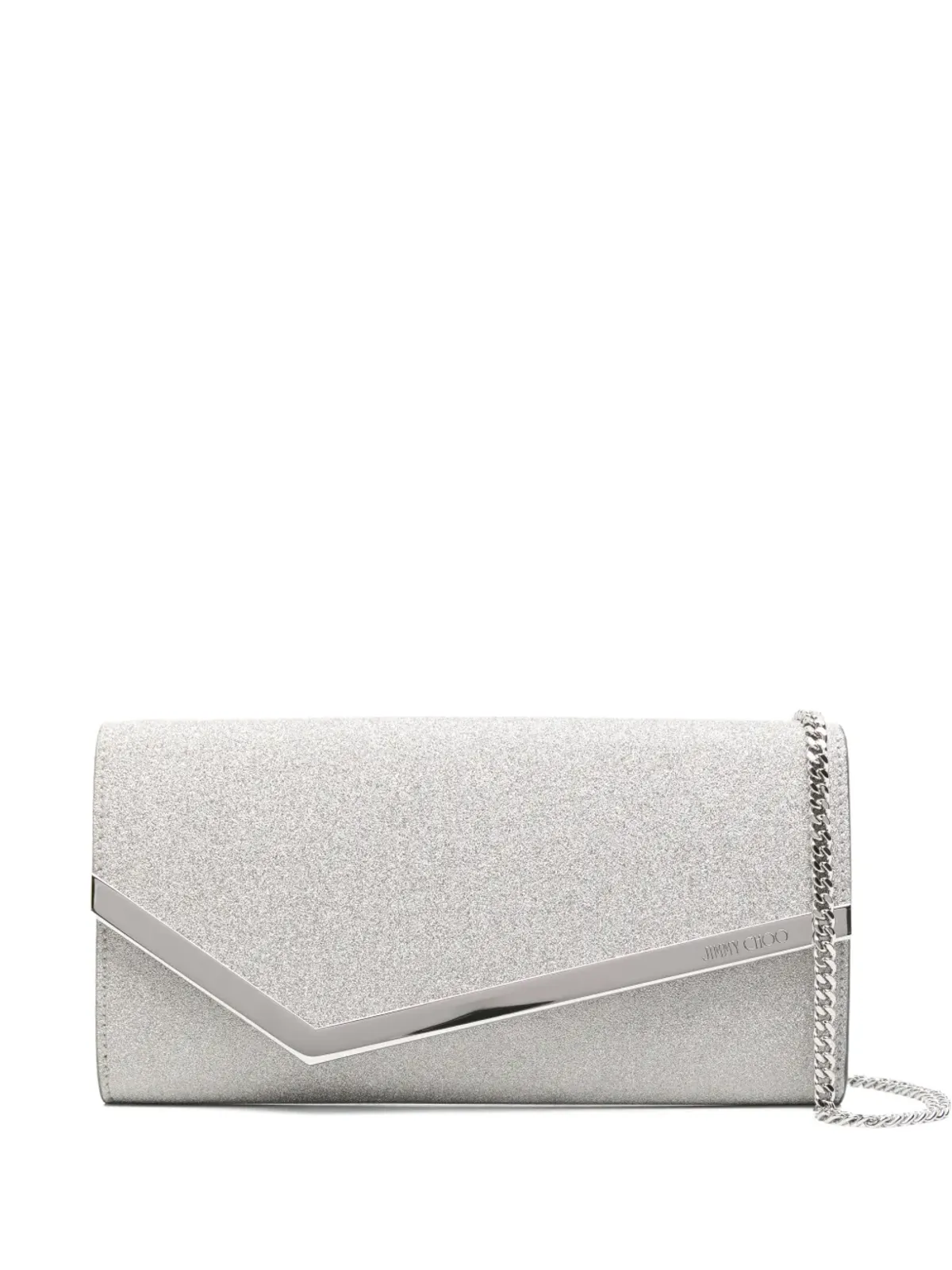 Jimmy Choo Emmie グリッター チェーン クラッチバッグ - 画像1