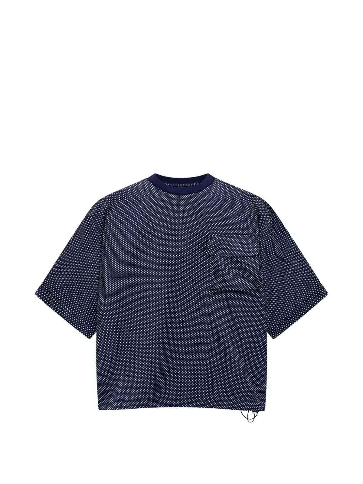 Giorgio Armani マイクロドット チェストポケット シルク Tシャツ - 画像1