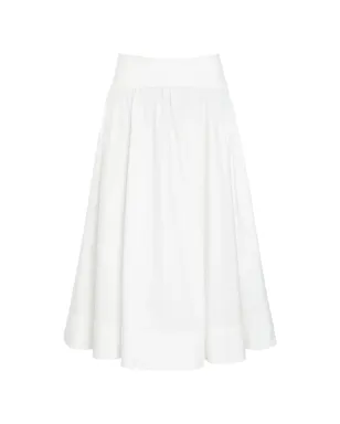 ZIMMERMANN gathered mid skirt - White - サムネイル1