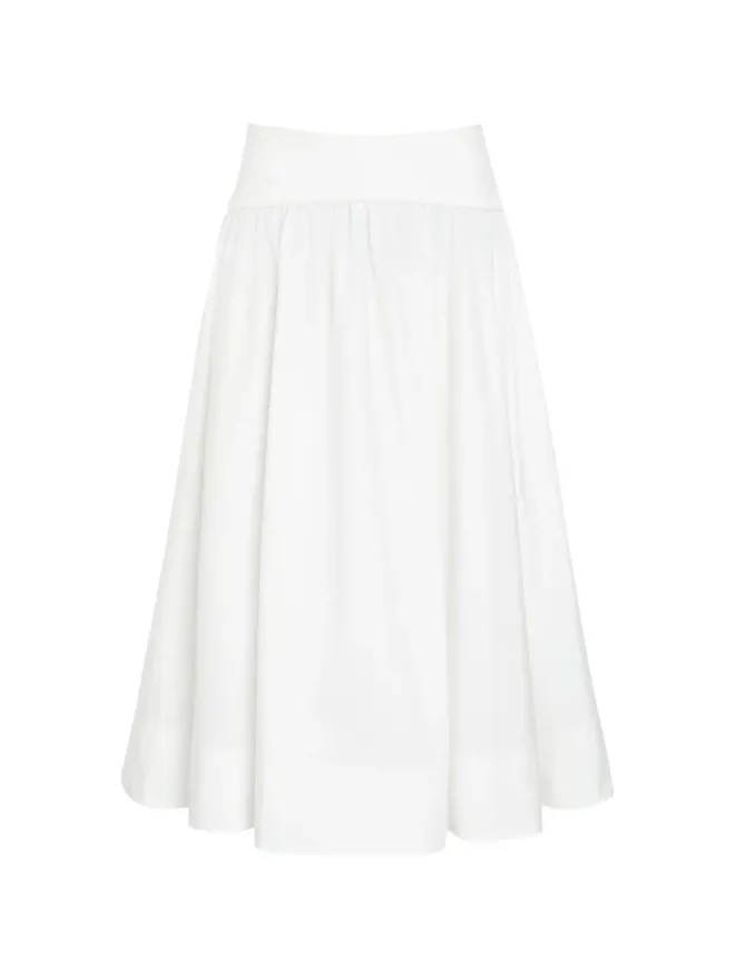Zimmermann ZIMMERMANN gathered mid skirt - Whiteの商品画像