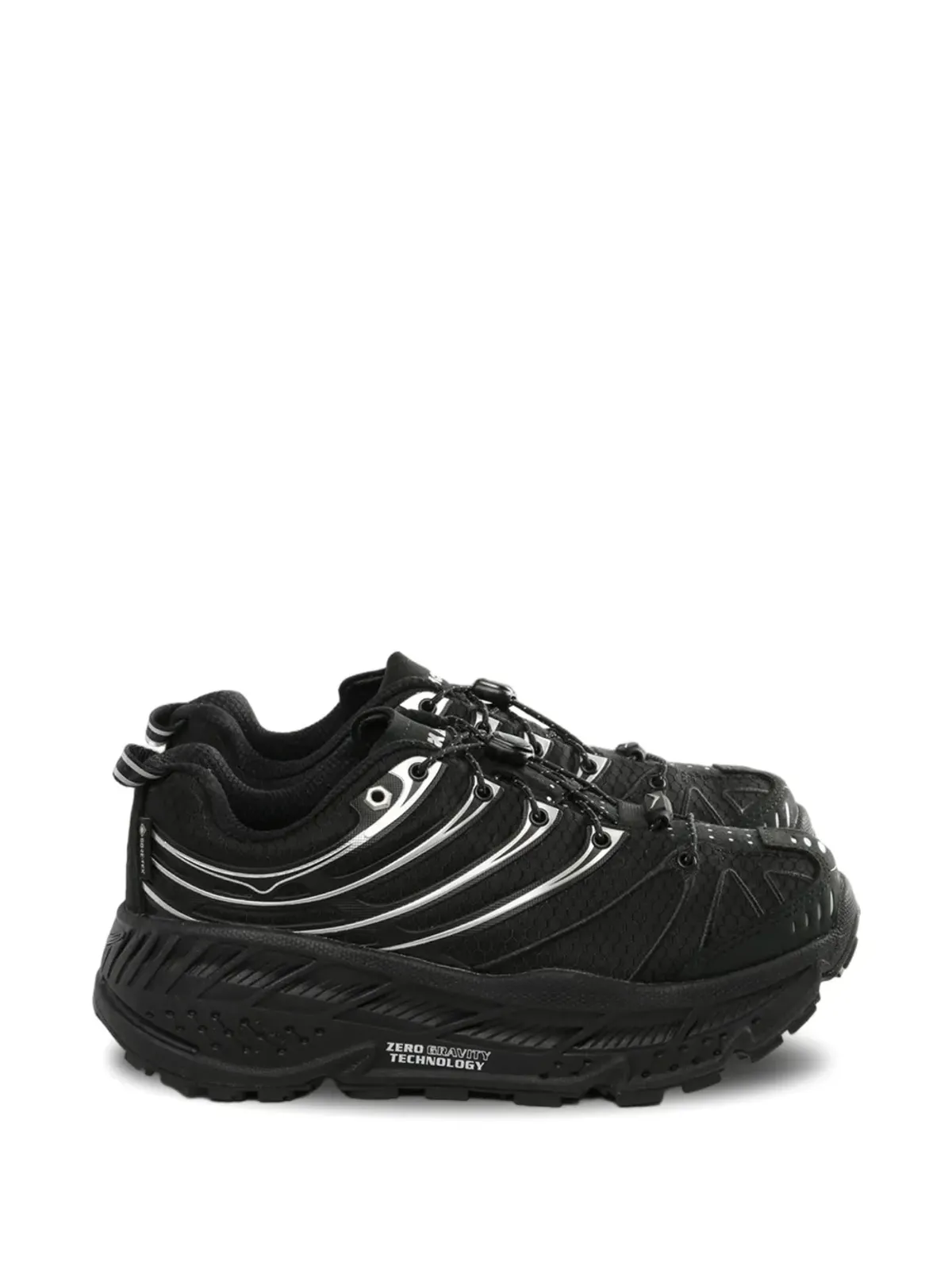 HOKA Stinson Evo GTX シルバーディテール スニーカー ブラック - 画像1
