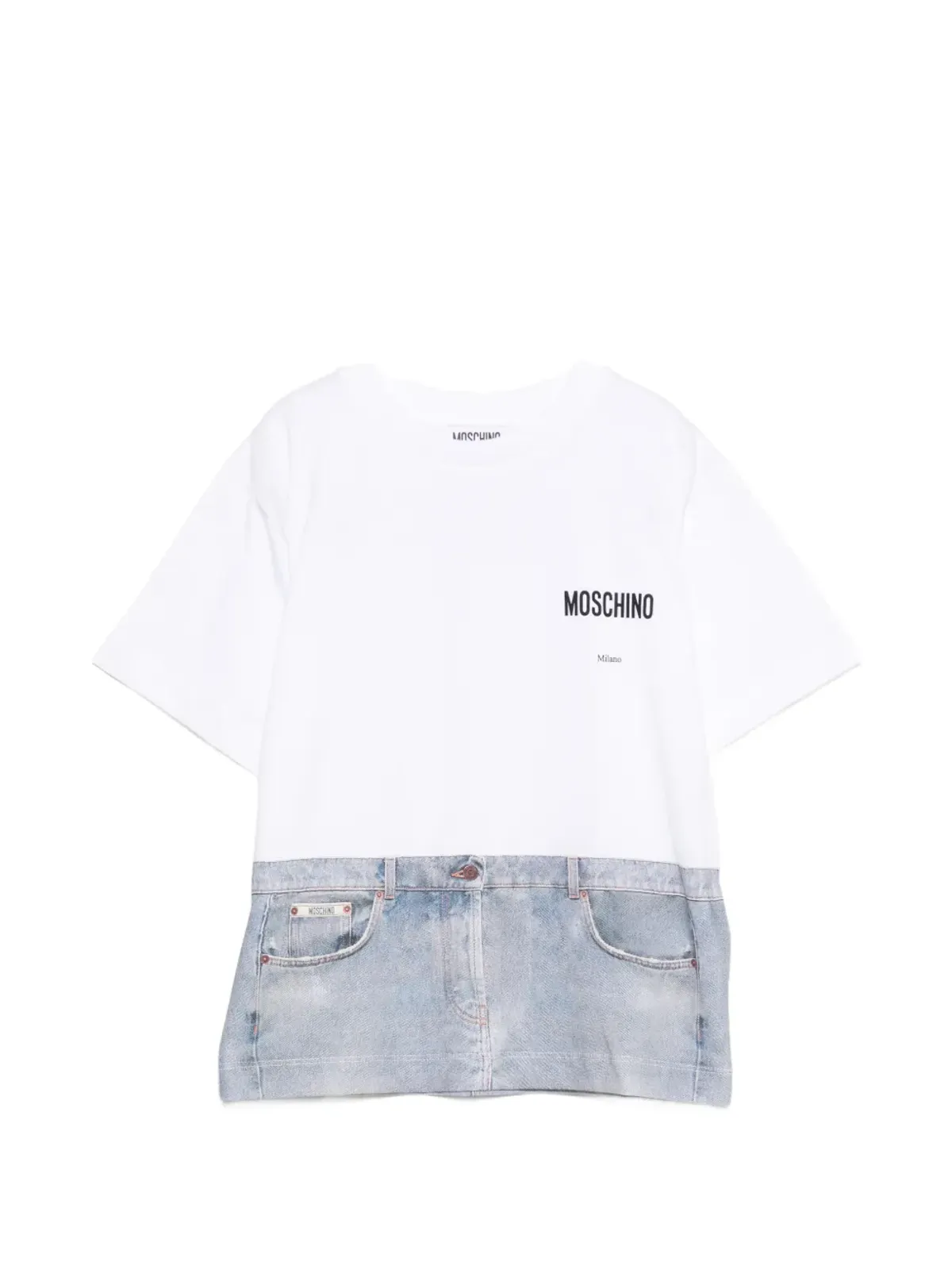 Moschino Kids ショートスリーブ ロゴプリント Tシャツ - 画像1