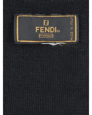 Fendi Pre-Owned ビーズ付きカーディガン - ブラック - サムネイル5