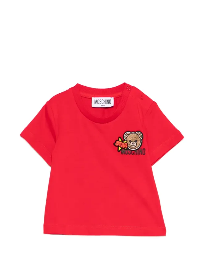Moschino Kids Moschino Kids テディ＆スターアップリケTシャツの商品画像