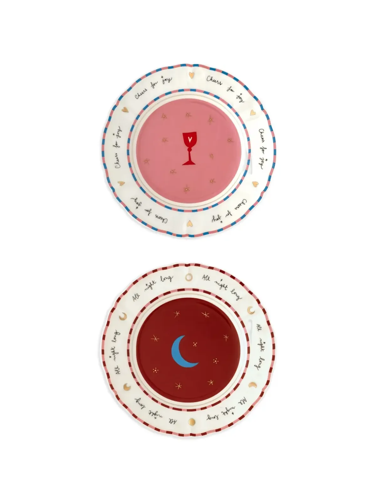 Bitossi Home graphic plate (set of two) - Neutrals - 画像1