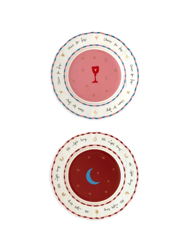 Bitossi Home Bitossi Home graphic plate (set of two) - Neutralsの商品画像