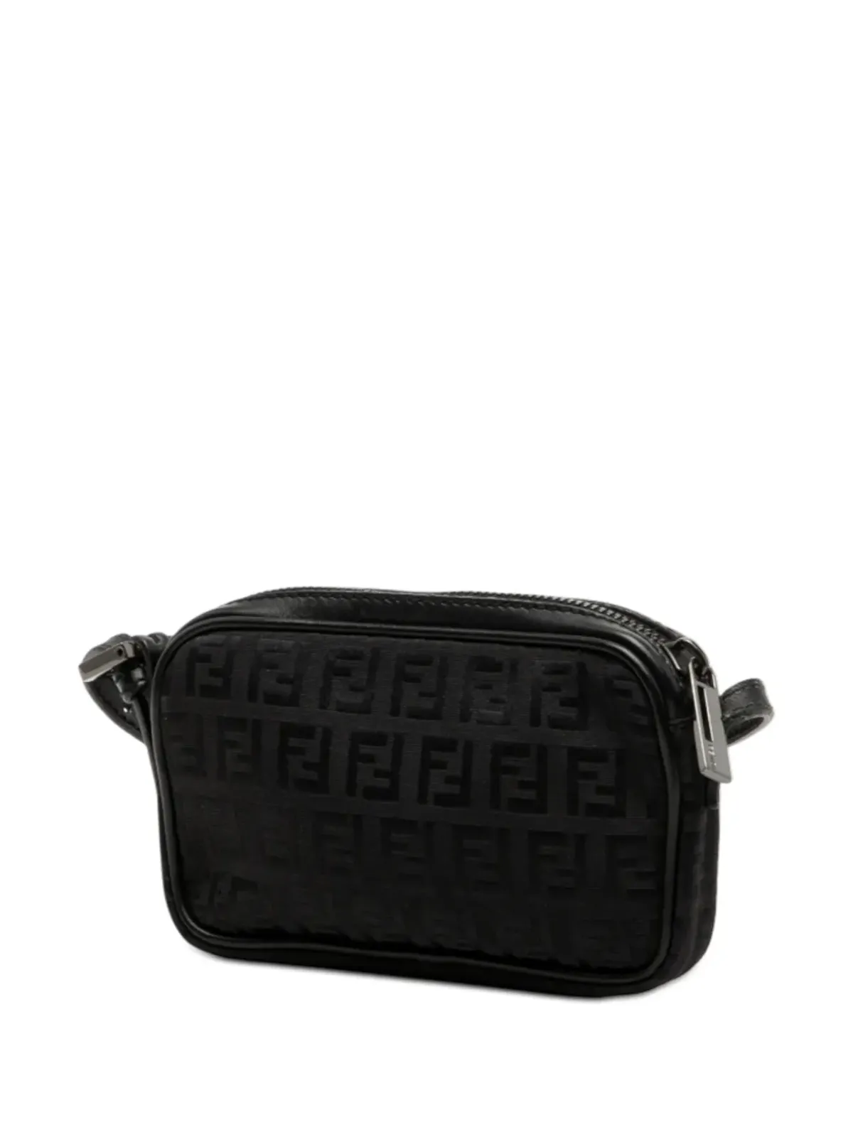 Fendi Pre-Owned ミニ ズッキーノ キャンバス ジップ クロスボディバッグ - 画像3