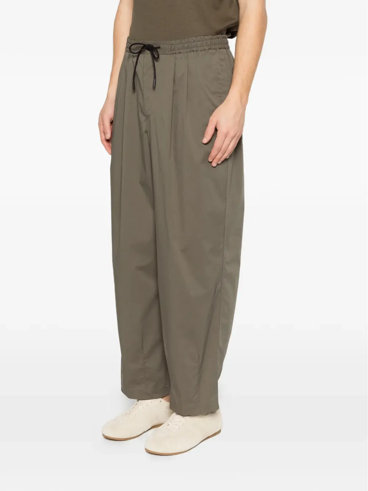 PT Torino ドローコード付きワイドレッグパンツ - 画像3