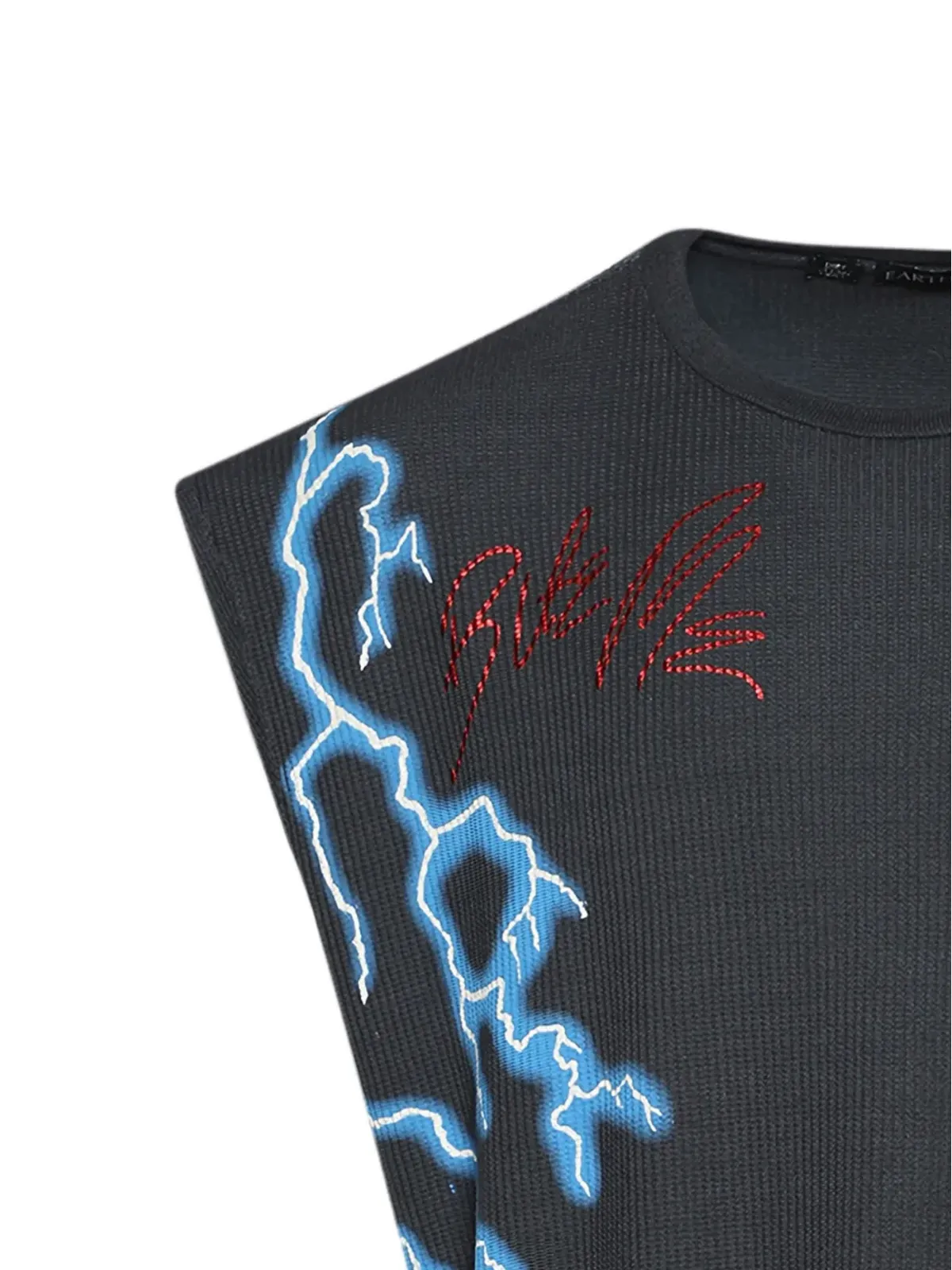 EARTHLING VIP ブラッディローズ・チョッパー ノースリーブ Tシャツ - 画像2