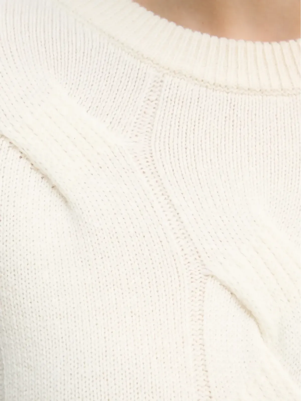 Benetton ケーブル編み クルーネック セーター - 画像5