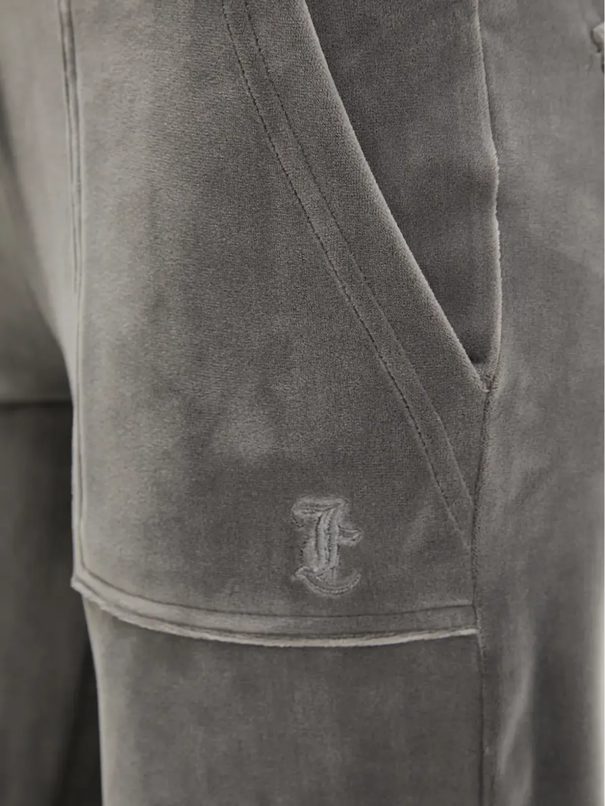 Juicy Couture Layla ドローストリングウエスト トラックパンツ グレー - 画像4