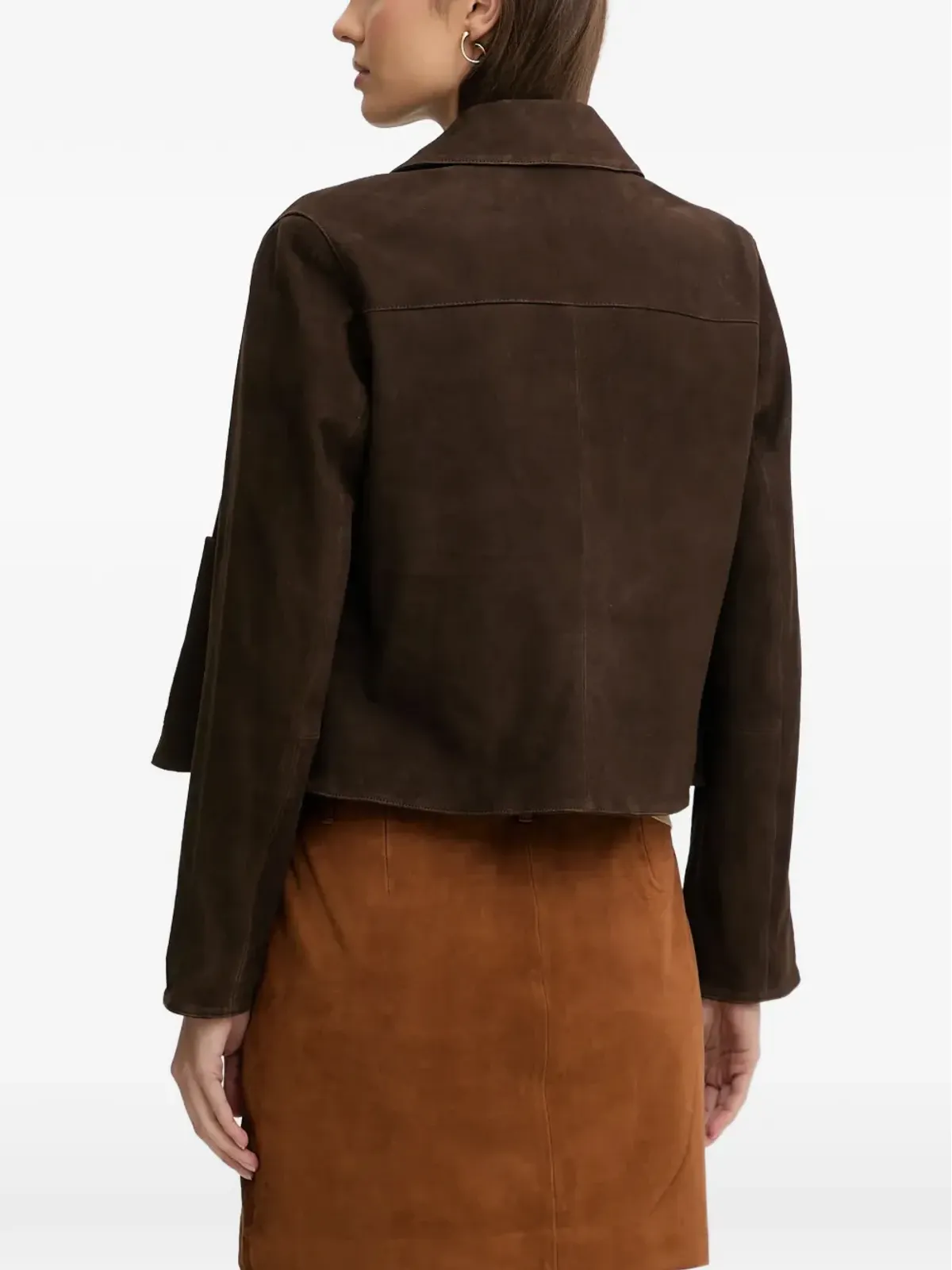 Pedro Del Hierro ボタン付きスエードジャケット - 画像4