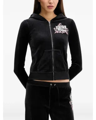 Juicy Couture Wrap You Up ジップアップフーディ - Black - サムネイル1