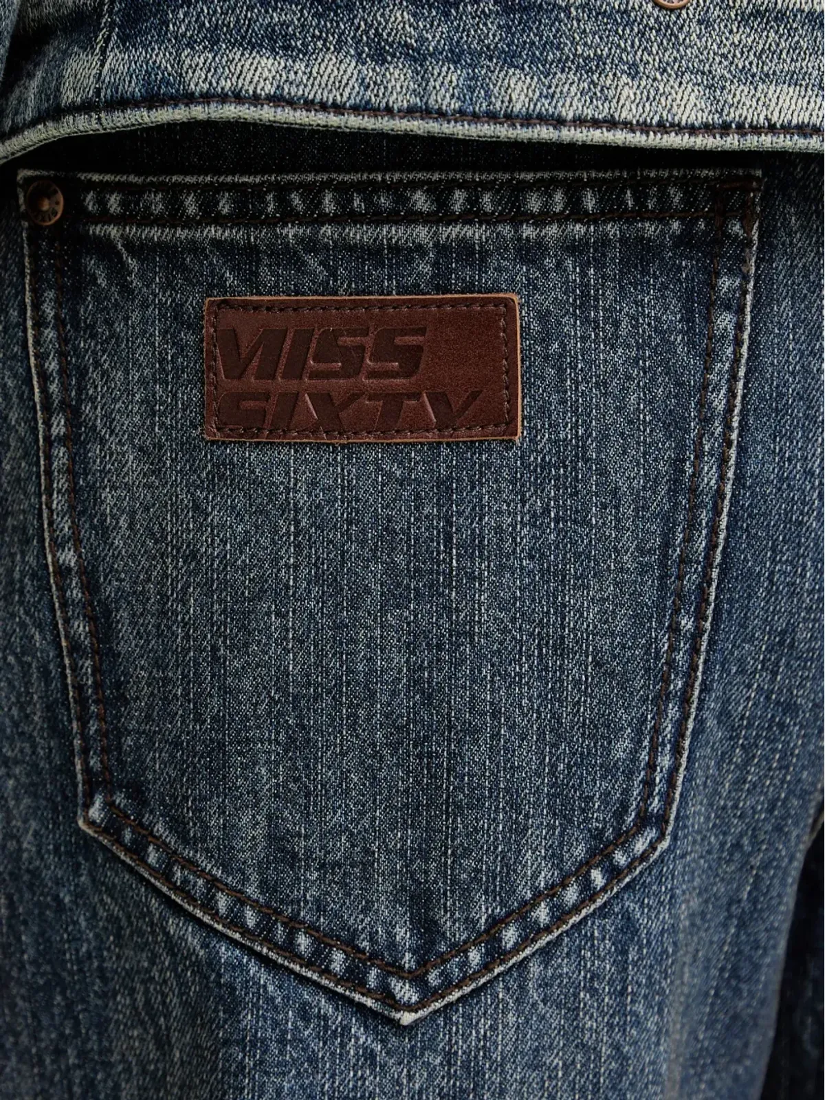 Miss Sixty リアポケットジーンズ ブルー - 画像4