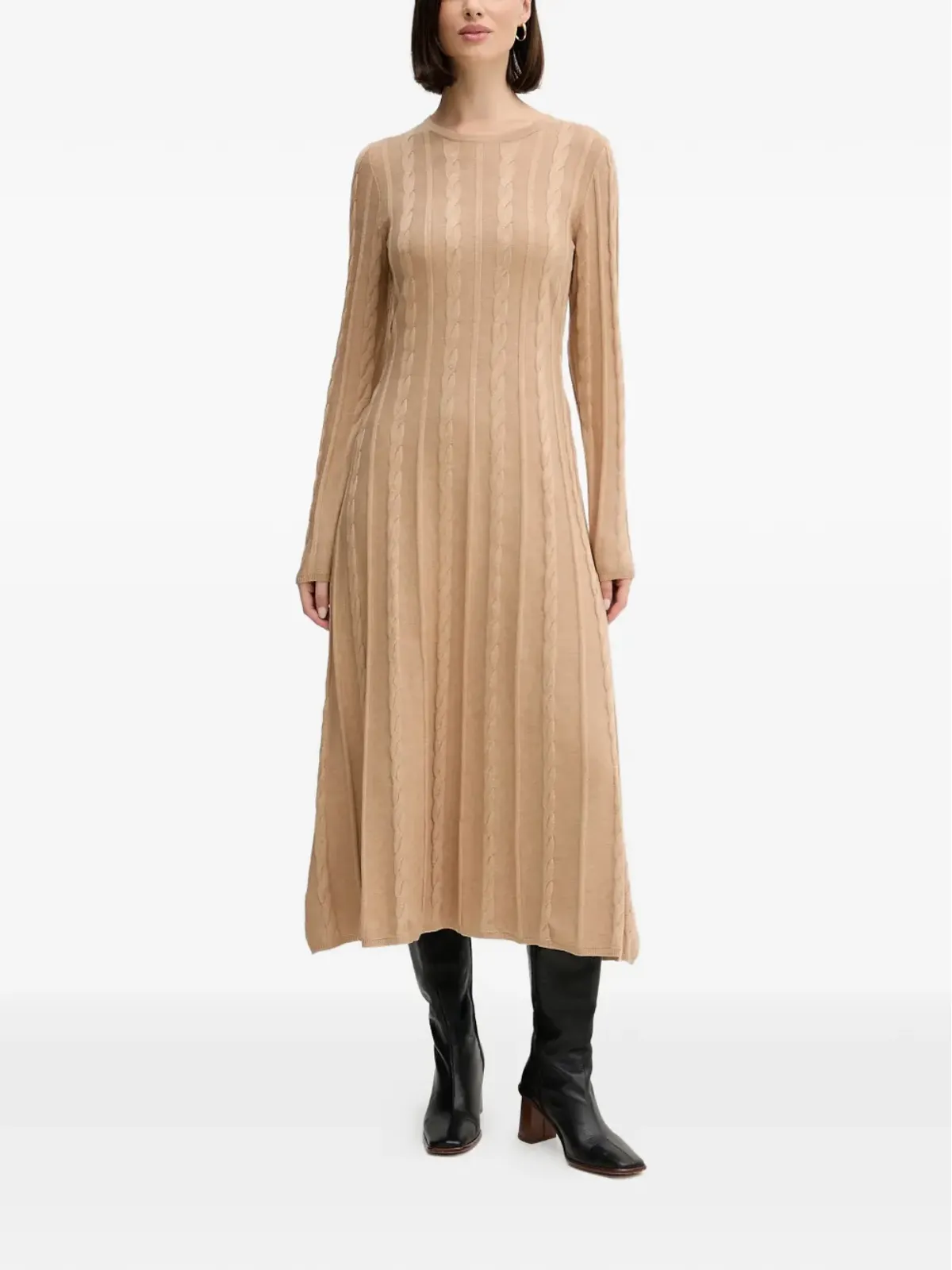 Pedro Del Hierro ケーブルニットのモドドレス - 画像1