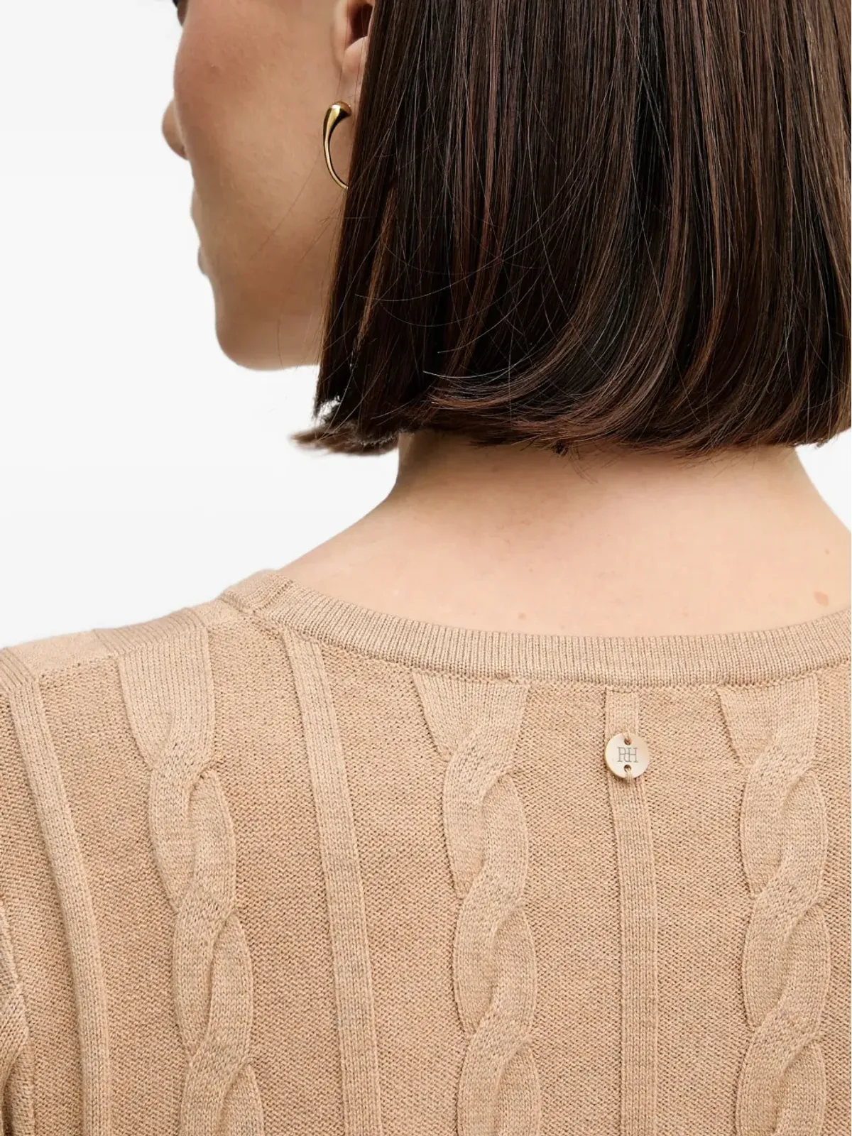 Pedro Del Hierro ケーブルニットのモドドレス - 画像5