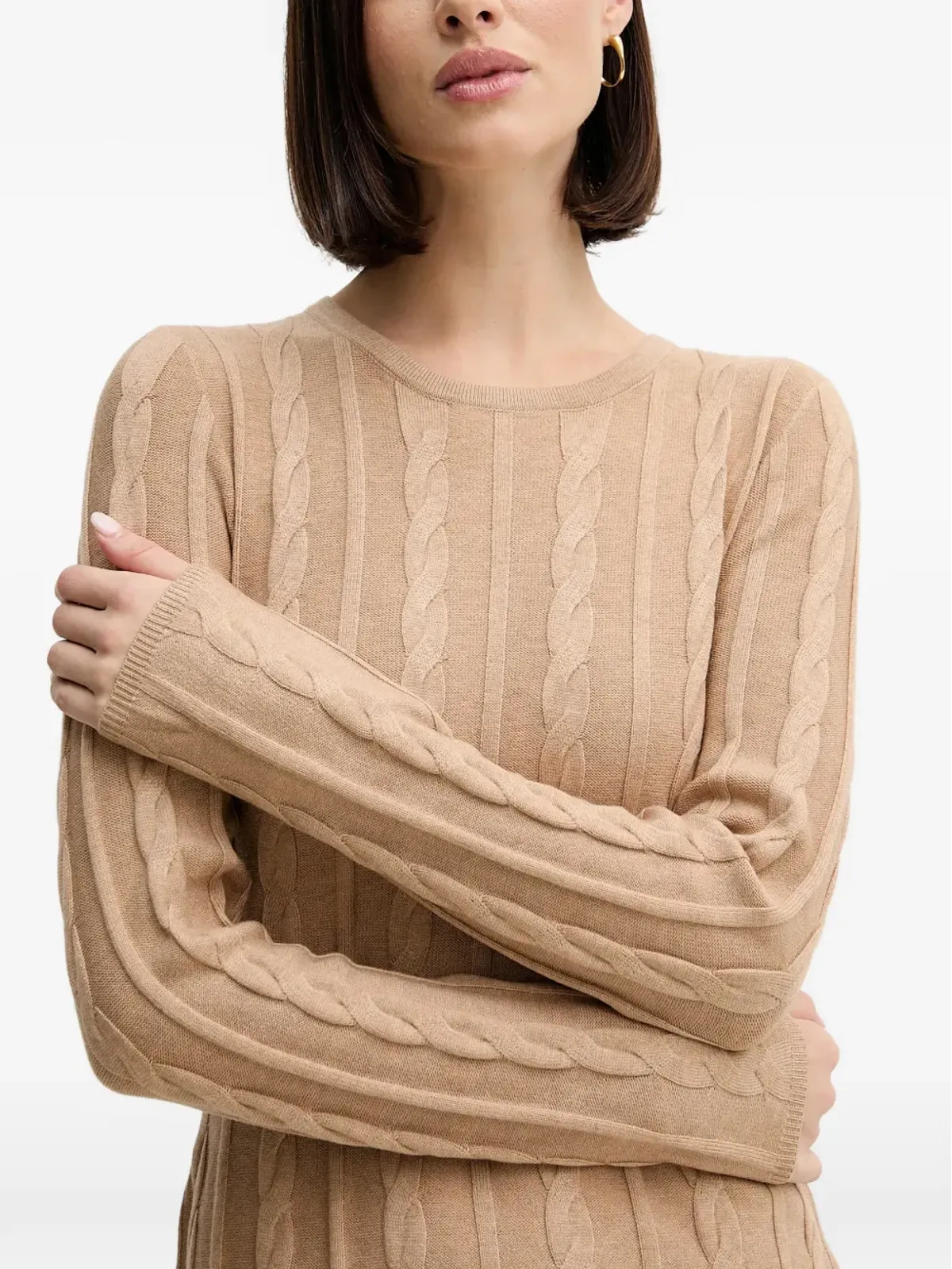 Pedro Del Hierro ケーブルニットのモドドレス - 画像4