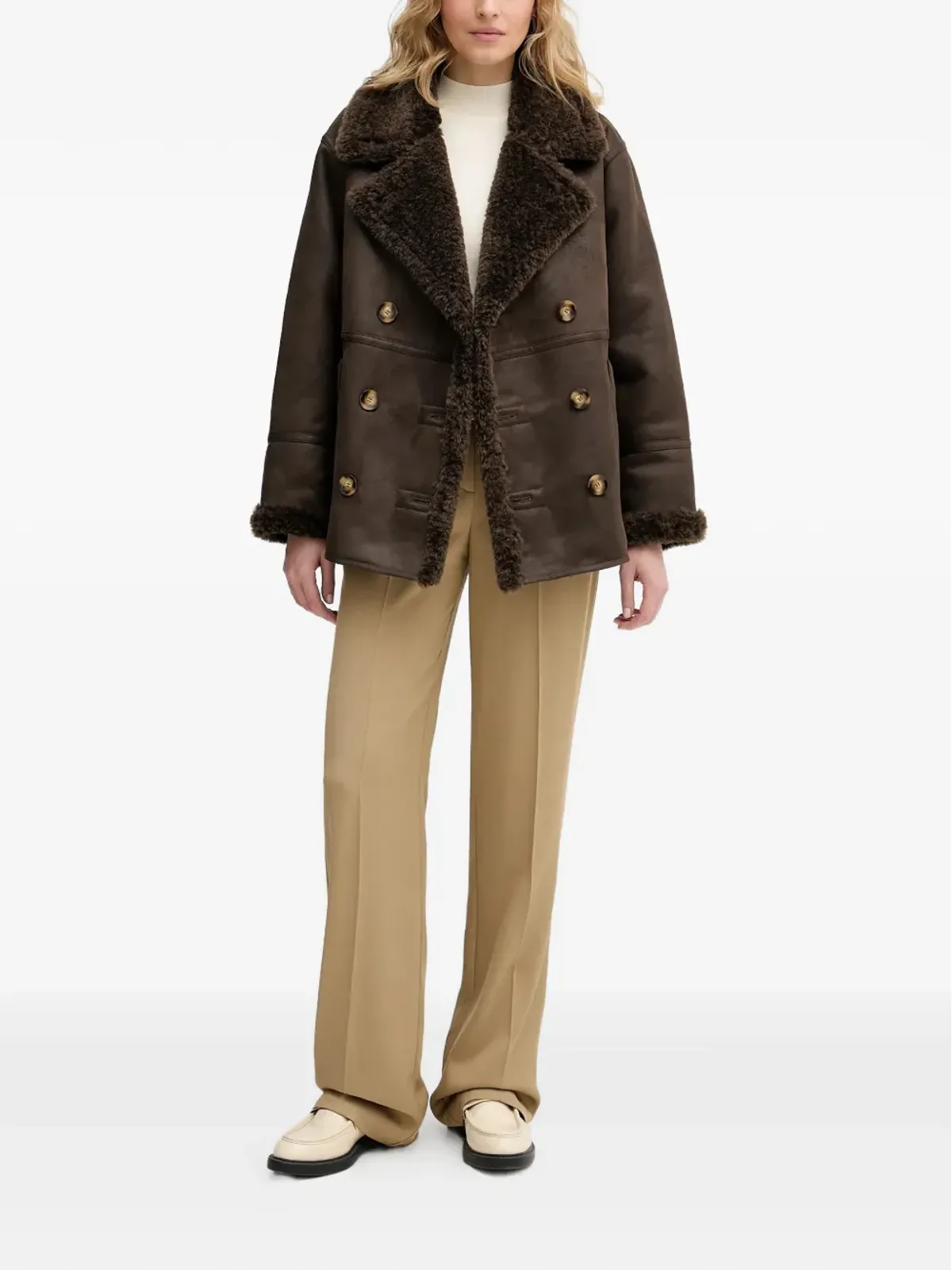 Pedro Del Hierro ボタン付きダブルブレストコート - 画像2