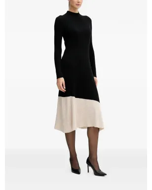 Pedro Del Hierro リブ編みパネルデザインのミディドレス - サムネイル2