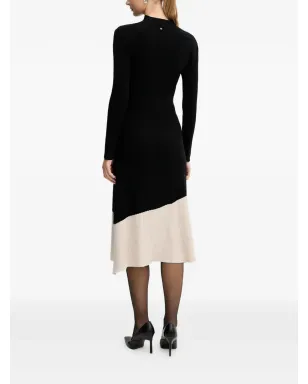 Pedro Del Hierro リブ編みパネルデザインのミディドレス - サムネイル3