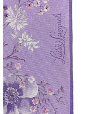 LUISA SPAGNOLI Risoluto silk foulard - Purple - サムネイル2