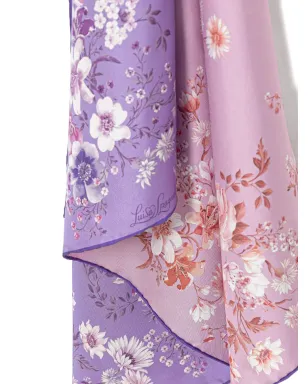 LUISA SPAGNOLI Risoluto silk foulard - Purple - サムネイル3