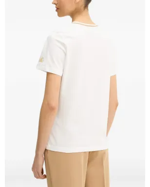 LUISA SPAGNOLI Balearica lurex-detail Tシャツ（ホワイト） - サムネイル3