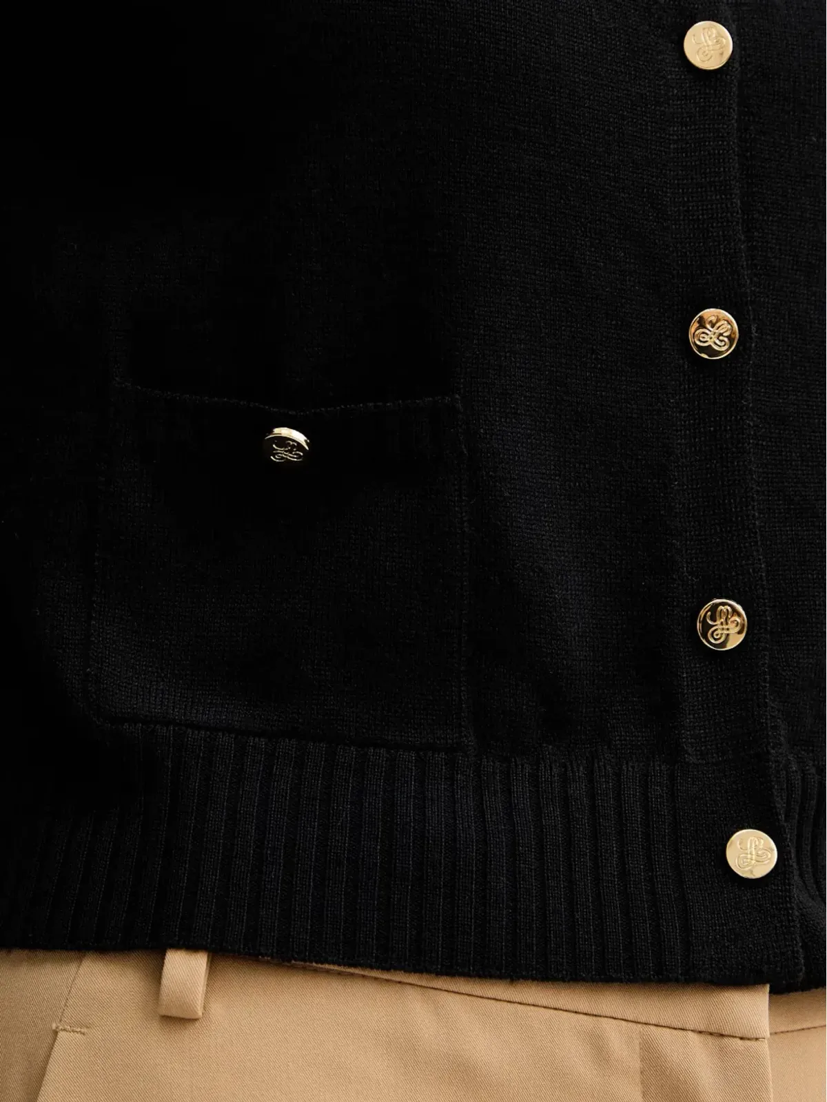 LUISA SPAGNOLI Merletti cropped cardigan - Black - 画像5
