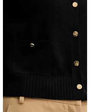 LUISA SPAGNOLI Merletti cropped cardigan - Black - サムネイル5