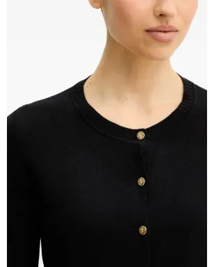 LUISA SPAGNOLI Merletti cropped cardigan - Black - サムネイル4