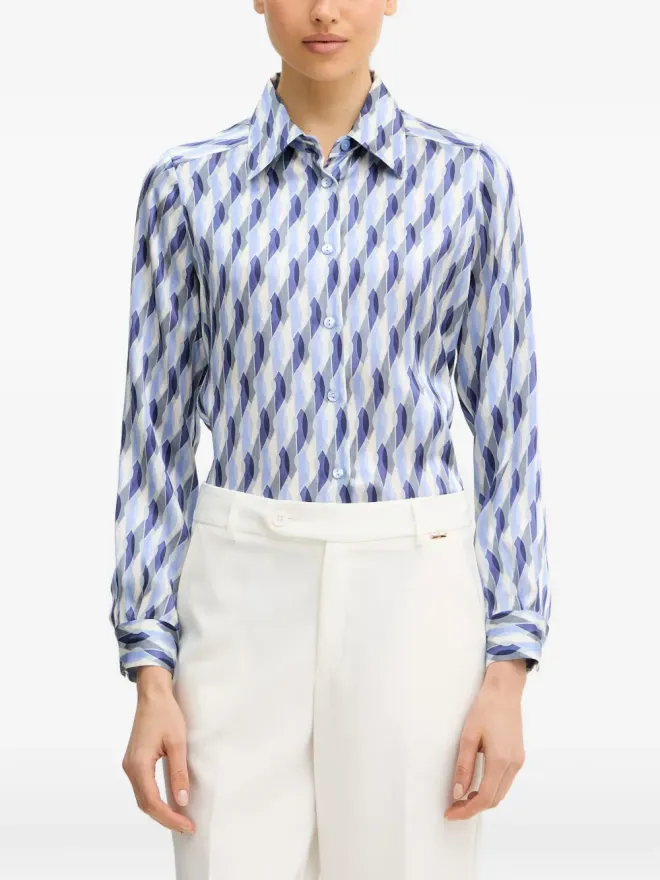 LUISA SPAGNOLI LUISA SPAGNOLI Belpasso ピュアシルクシャツの商品画像