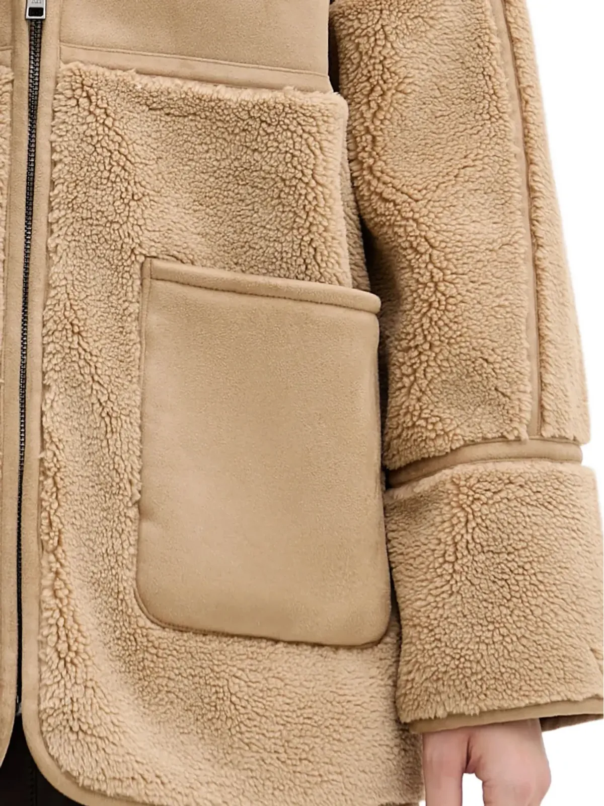 Pedro Del Hierro シアリングジップドジャケット - 画像5