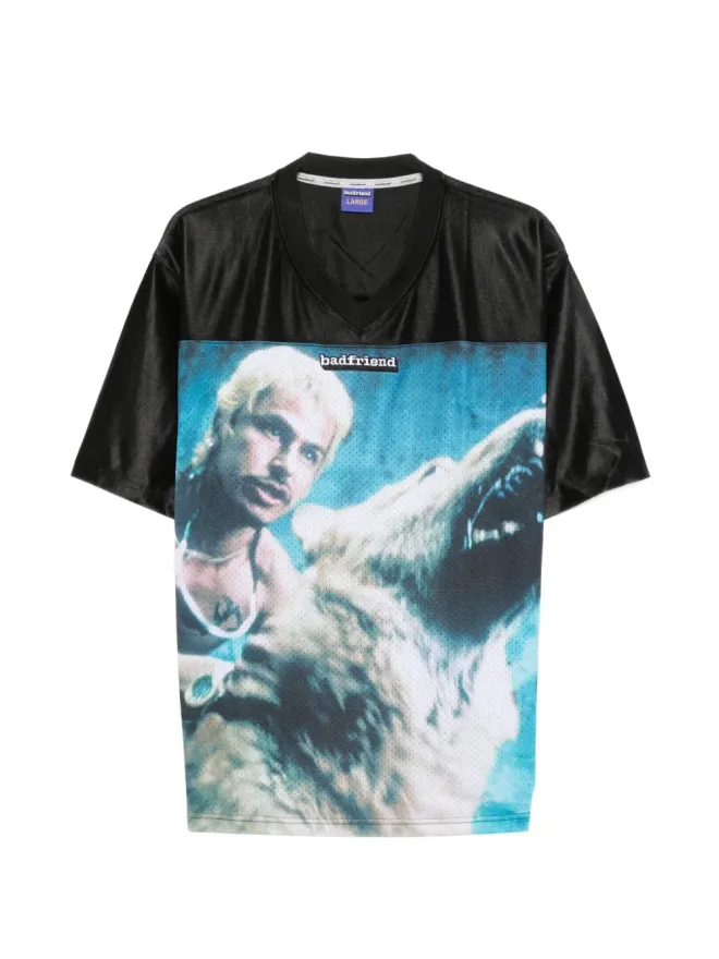 Badfriend BADFRIEND プリントVネックTシャツの商品画像