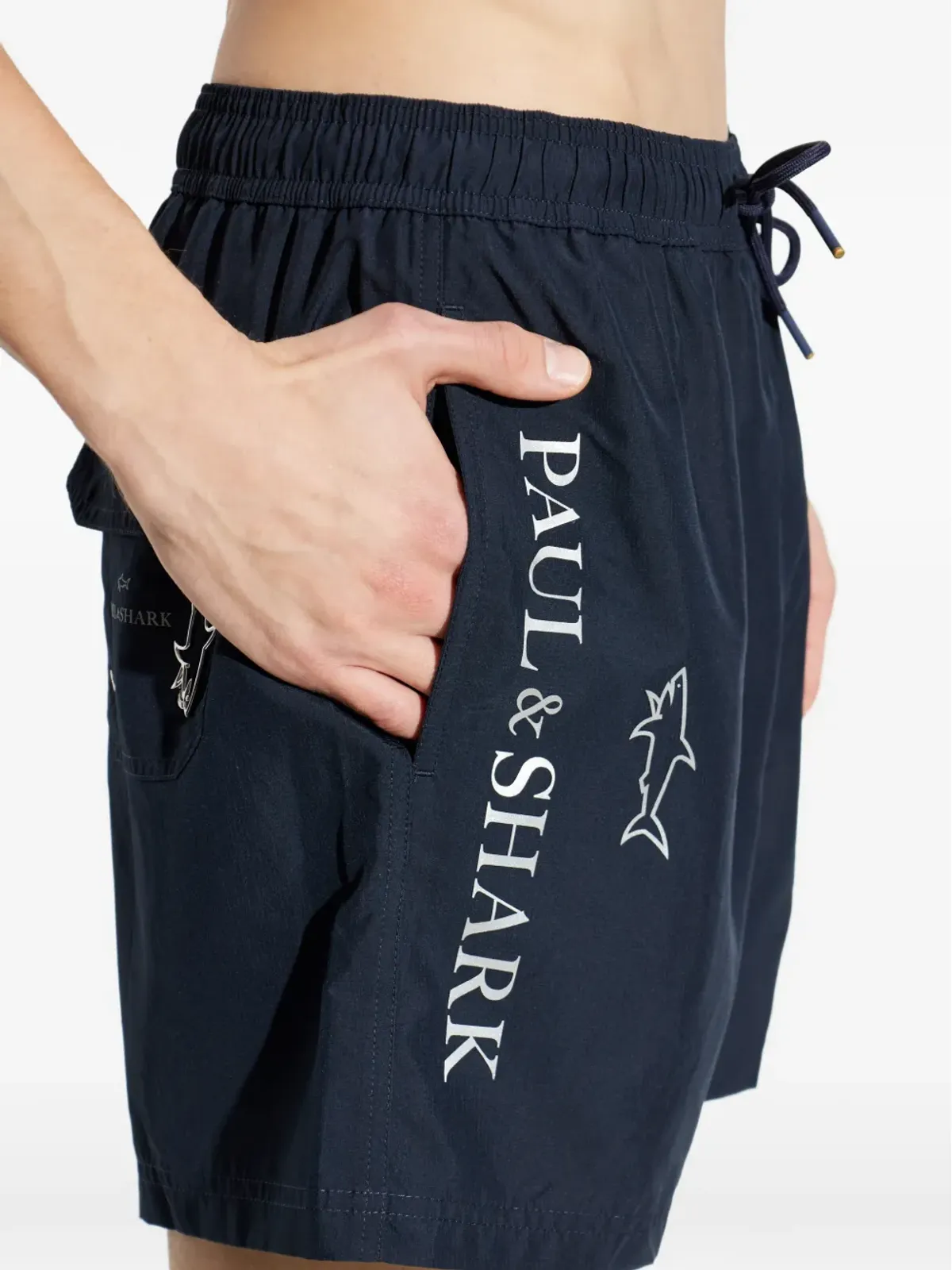 Paul & Shark ロゴ入りスイムショーツ - 画像2